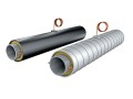 Труба ППУ ПЭ с МЗИ и КВ 57х3/125 мм 09Г2С ГОСТ 10704-91/10705-80