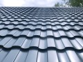 Металлочерепица квадро профи 0.5 Satin Matt Tх RAL 7024 мокрый асфальт