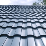 Металлочерепица кредо 0.5 PurLite Matt RAL 3005 красное вино
