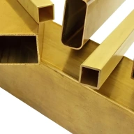 Труба профильная латунная прямоугольная 31.5х15.6мм