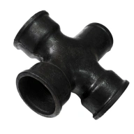 Крестовина чугунная канализационный Ду 100х100х100 мм 90° 1-плоскостная прямая ДПК