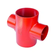 Крестовина чугунная SML Ду 150х100х100 мм 88° 2-х плоскостная без раструба FP PREIS