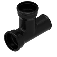 Тройник чугунный канализационный Ду 150х100 мм 45° косой Кронтиф