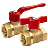 Кран шаровой латунь хром газ R850 Ду 65 G2 1/2